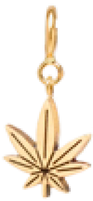 14k midi bitty mary jane charm pendant on spring ring