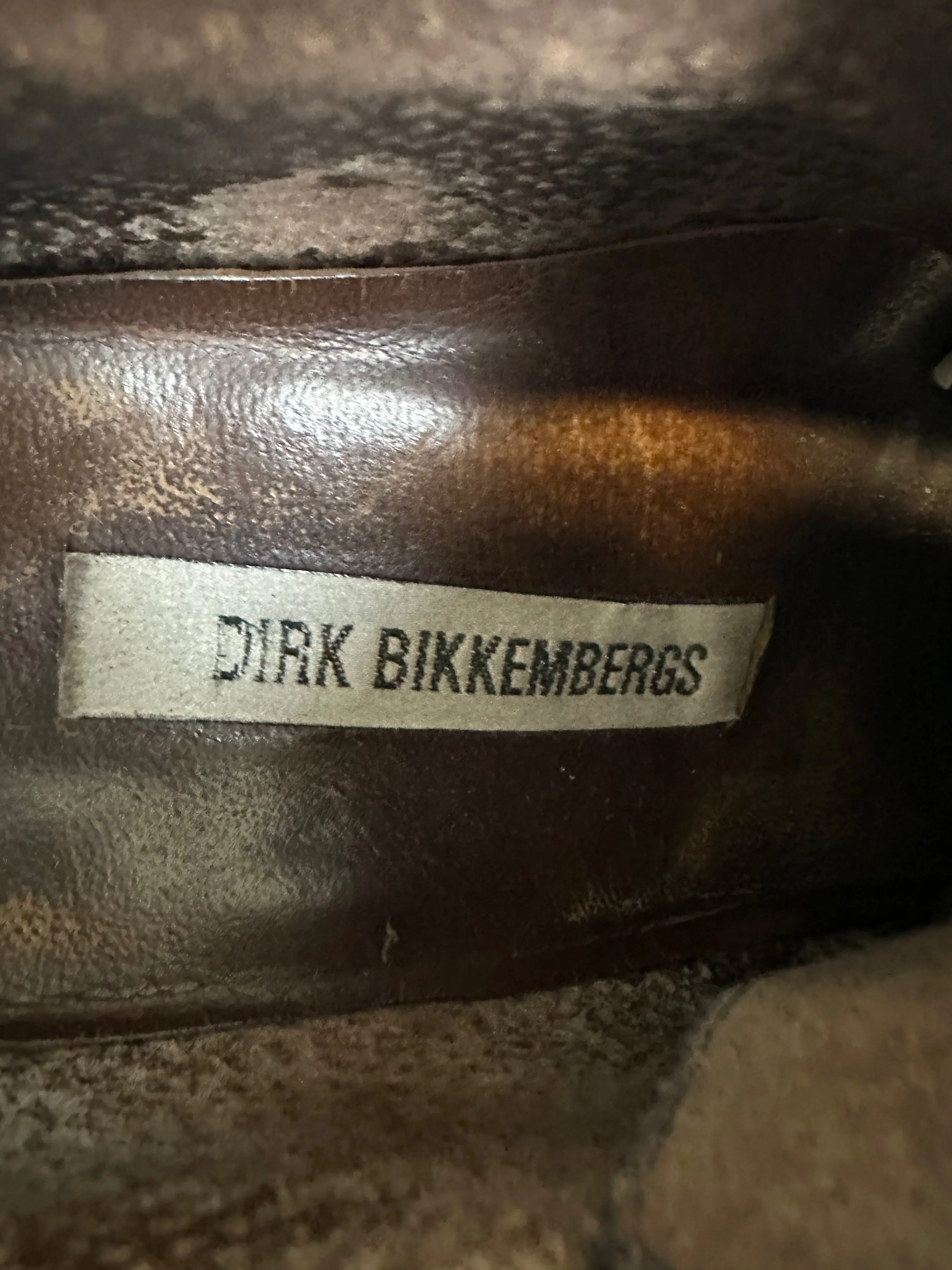 1996 Dirk Bikkembergs square toe vintage derby leather boots