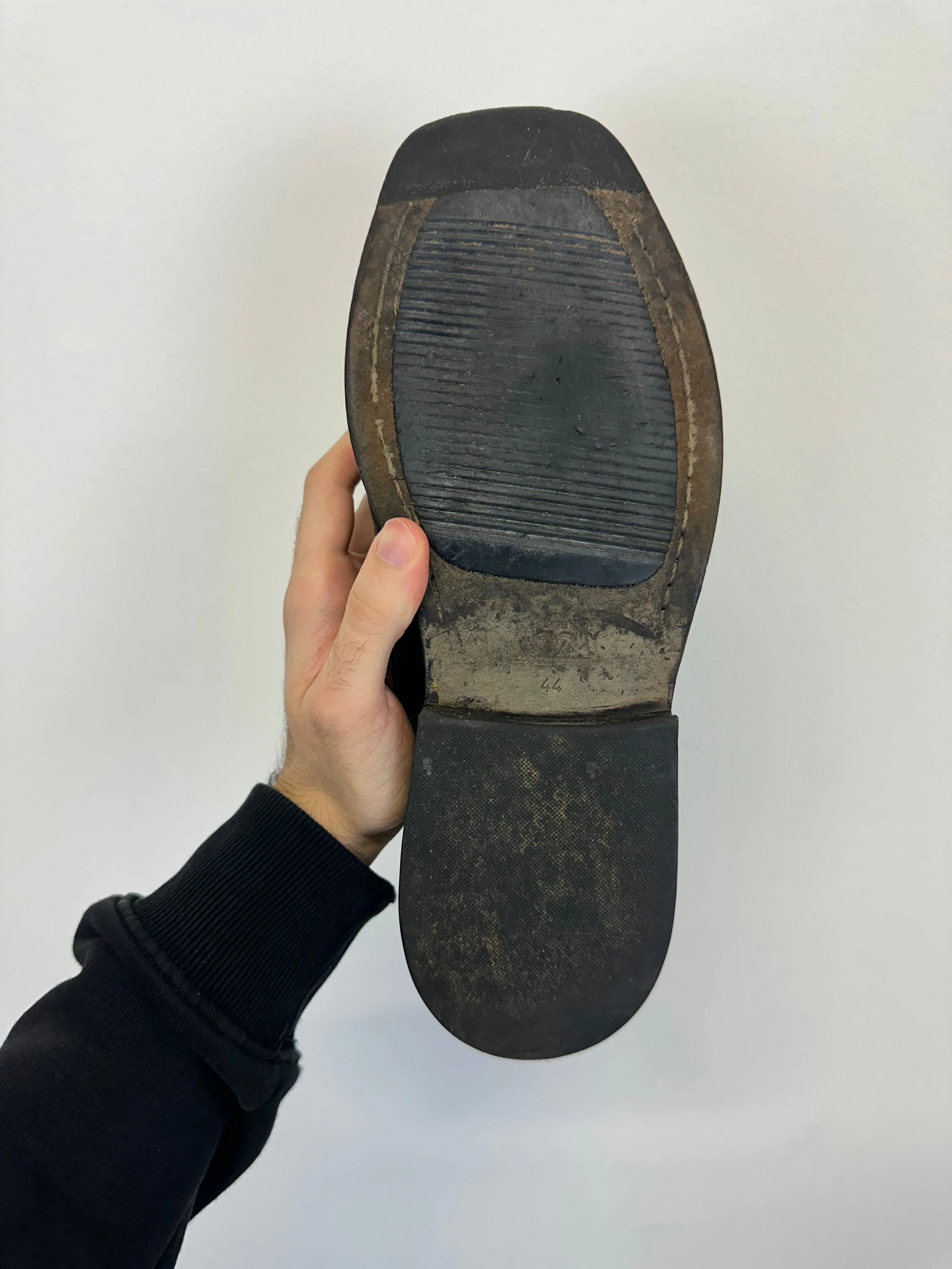 1996 Dirk Bikkembergs square toe vintage derby leather boots