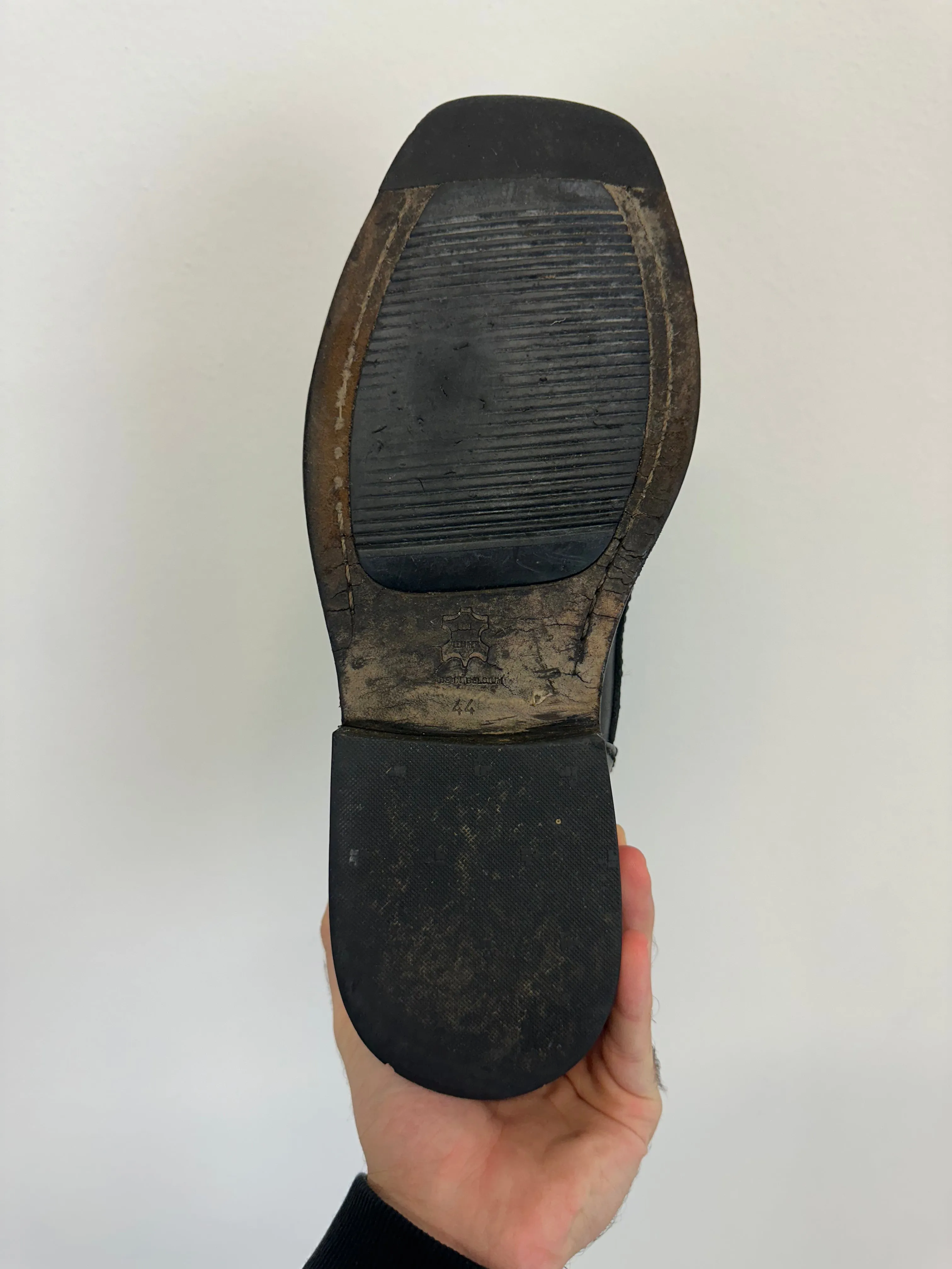 1996 Dirk Bikkembergs square toe vintage derby leather boots