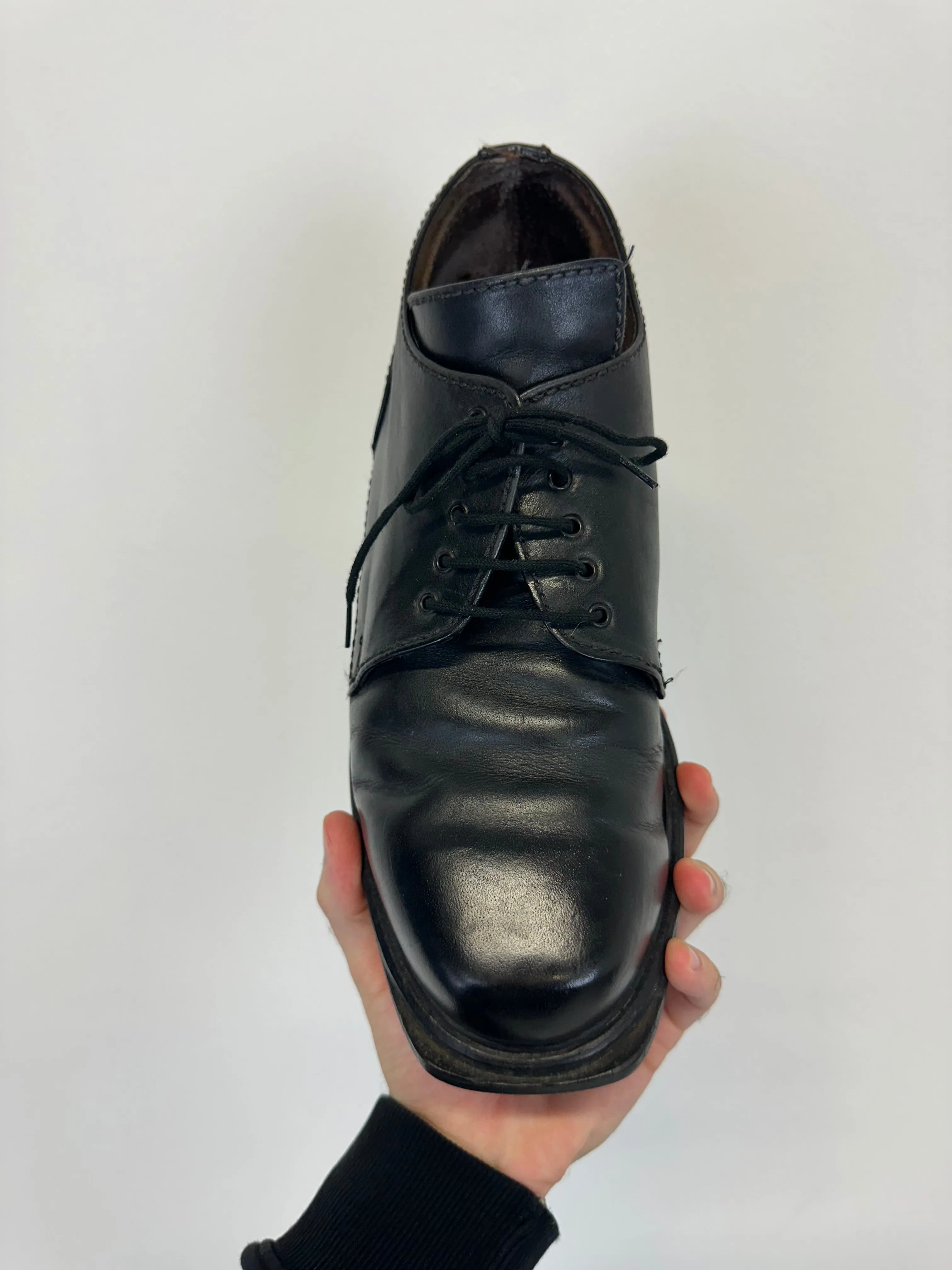 1996 Dirk Bikkembergs square toe vintage derby leather boots