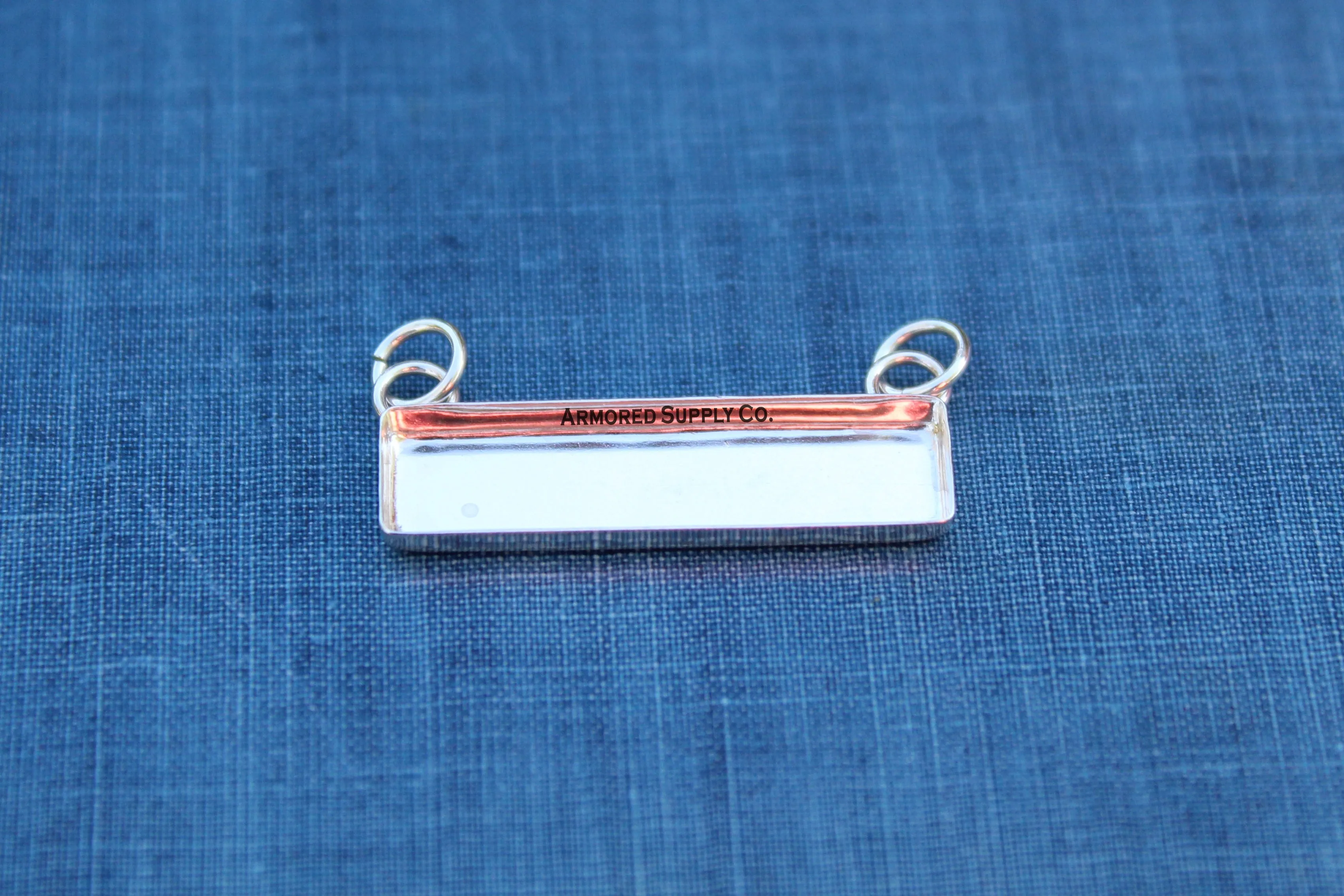 28x7mm Rectangle Bezel Double Bail Pendant Blank Mounting