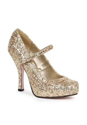 4 Glitter Mary Jane With 1Concealed Platform.