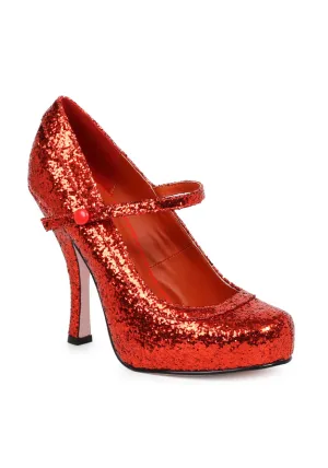 4 Glitter Mary Jane With 1Concealed Platform.
