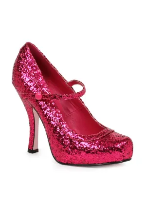 4 Glitter Mary Jane With 1Concealed Platform.
