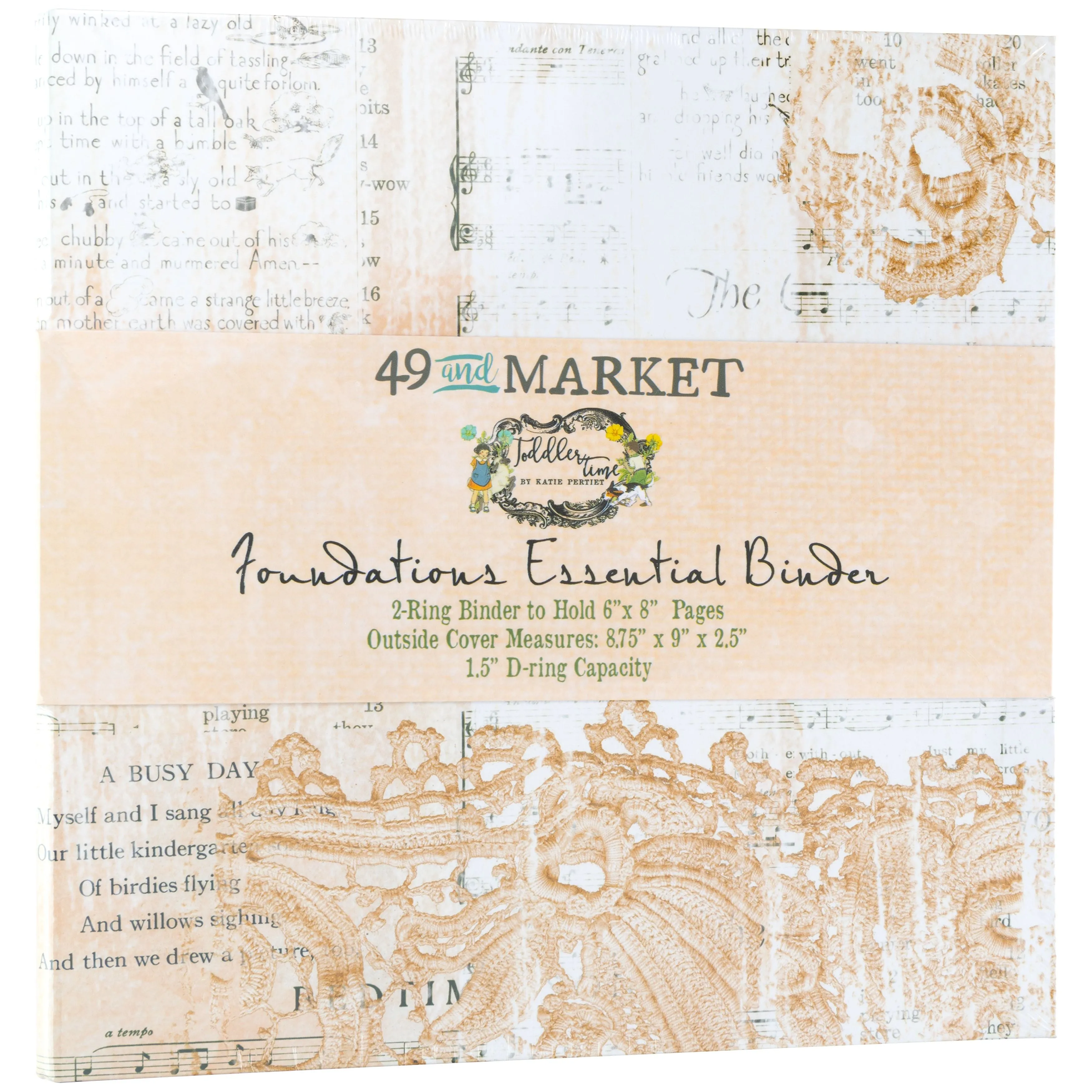 49 & Market - Toddler Time - Coral - Foundations Essential Binder