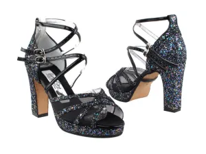 5008MPlatform 72 Blue Sparkle_Black Mesh