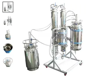 5LB Rack Mounted Sultan Closed Loop Extractor System with Dewaxing Column and Chiller