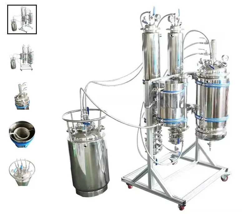 5LB Rack Mounted Sultan Closed Loop Extractor System with Dewaxing Column and Chiller