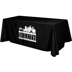 8ft  Table Cover 4 sided ( closed back )