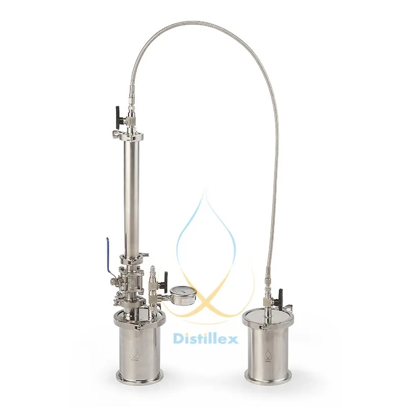 90G Mini XL Top Fill Closed Loop Extractor,  Pressurized Extractors BHO Extractor kit. Extractor stainless steel 304.