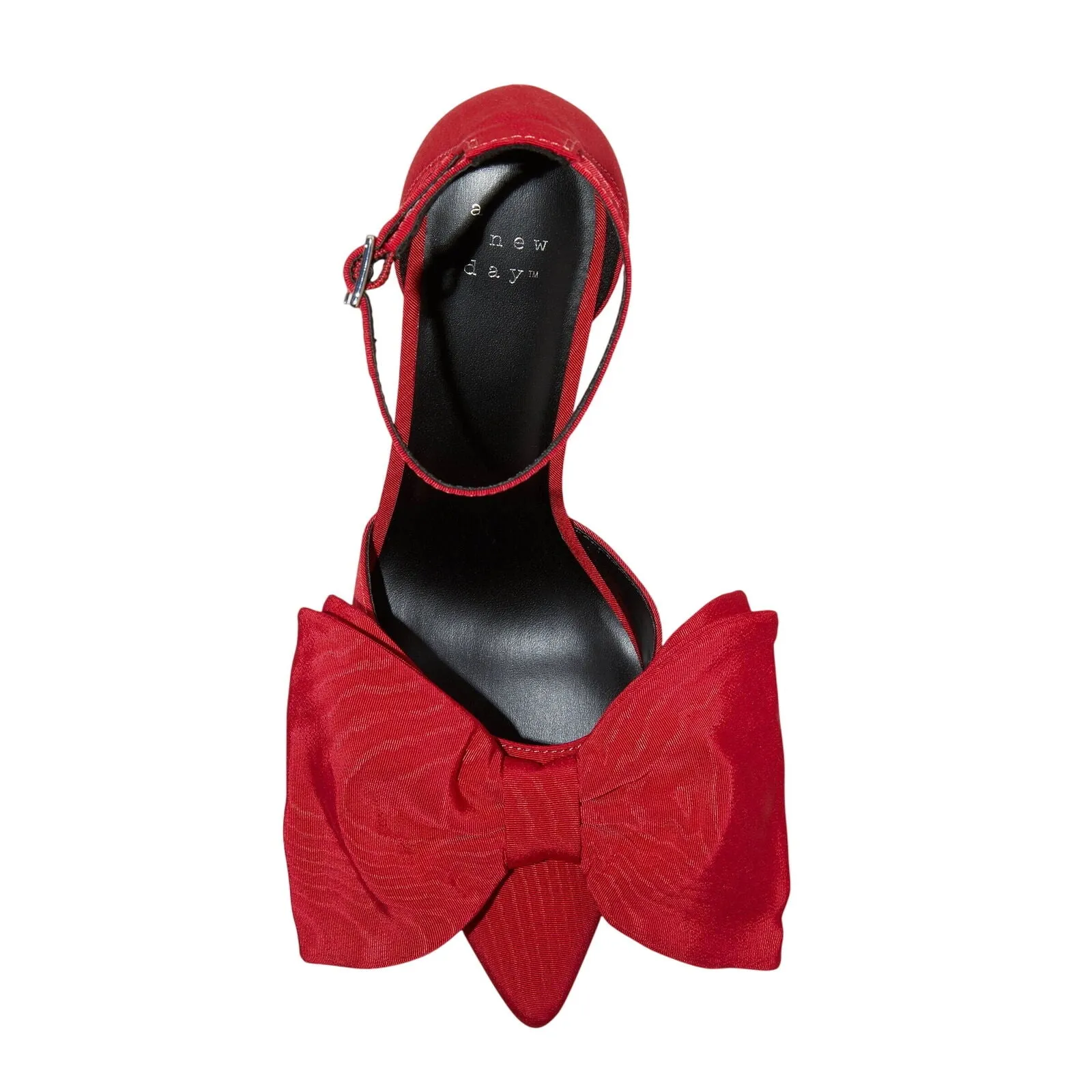 A New Day Womens Grace Bow Pumps with Memory Foam Insole 90972787 Red 8M