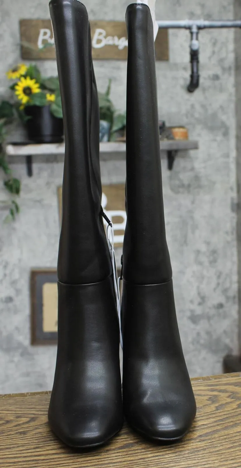 A New Day Womens Livia Wide Calf Stovepipe Tall Boots 90975005 Black 5M-WC