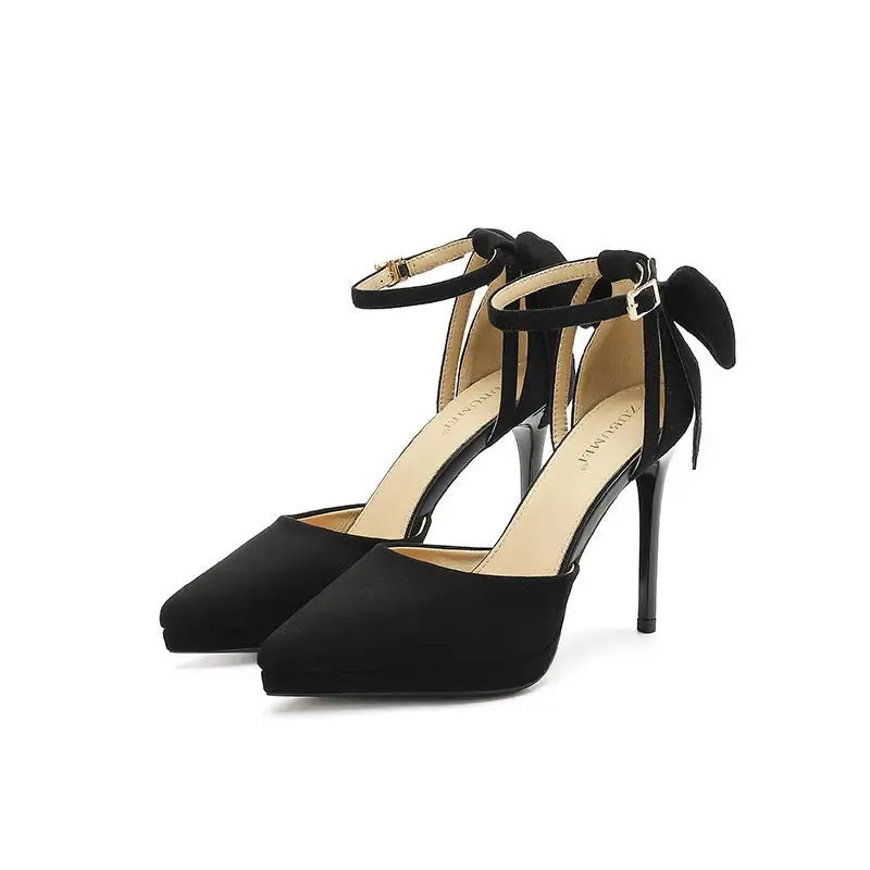 'Adhara' Ankle Strap Stiletto Heels