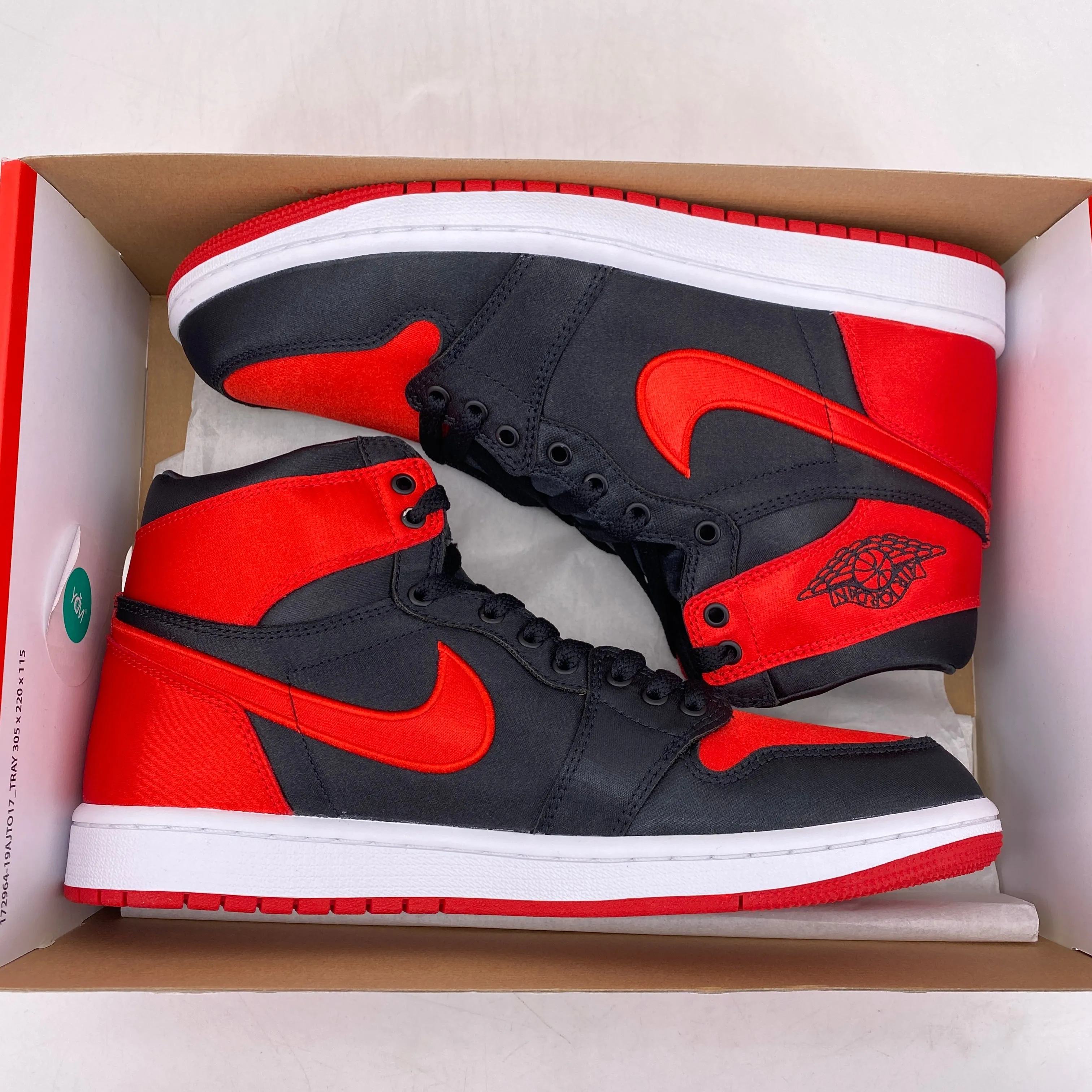 Air Jordan (W) 1 Retro High OG "Satin Bred" 2023 New Size 9.5W