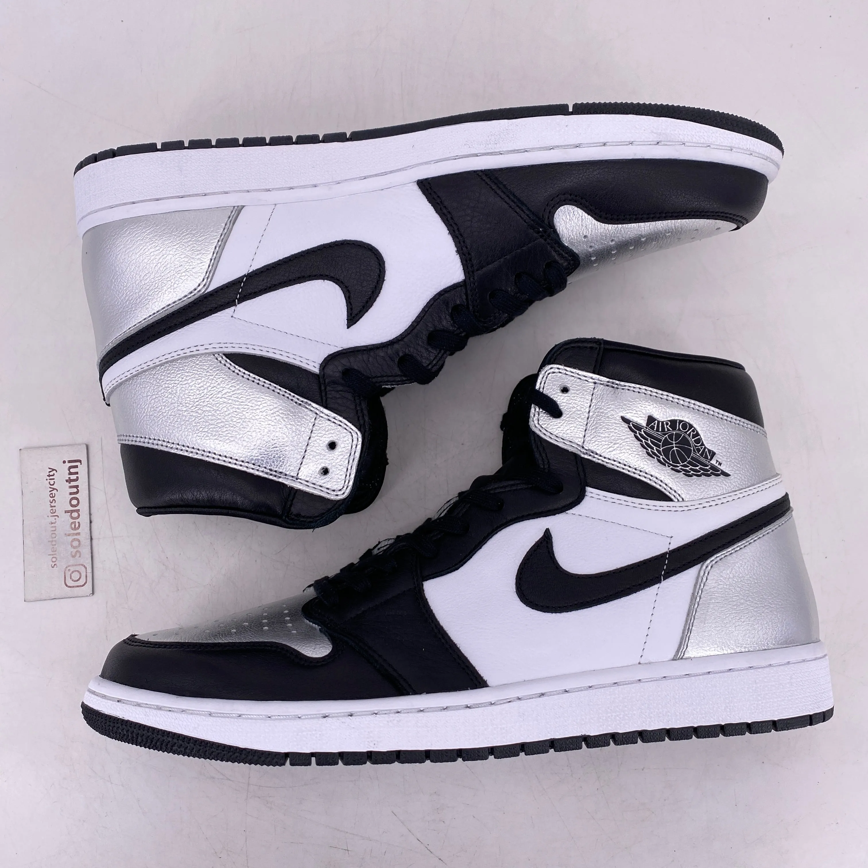 Air Jordan (W) 1 Retro High OG "Silver Toe" 2021 New Size 14W