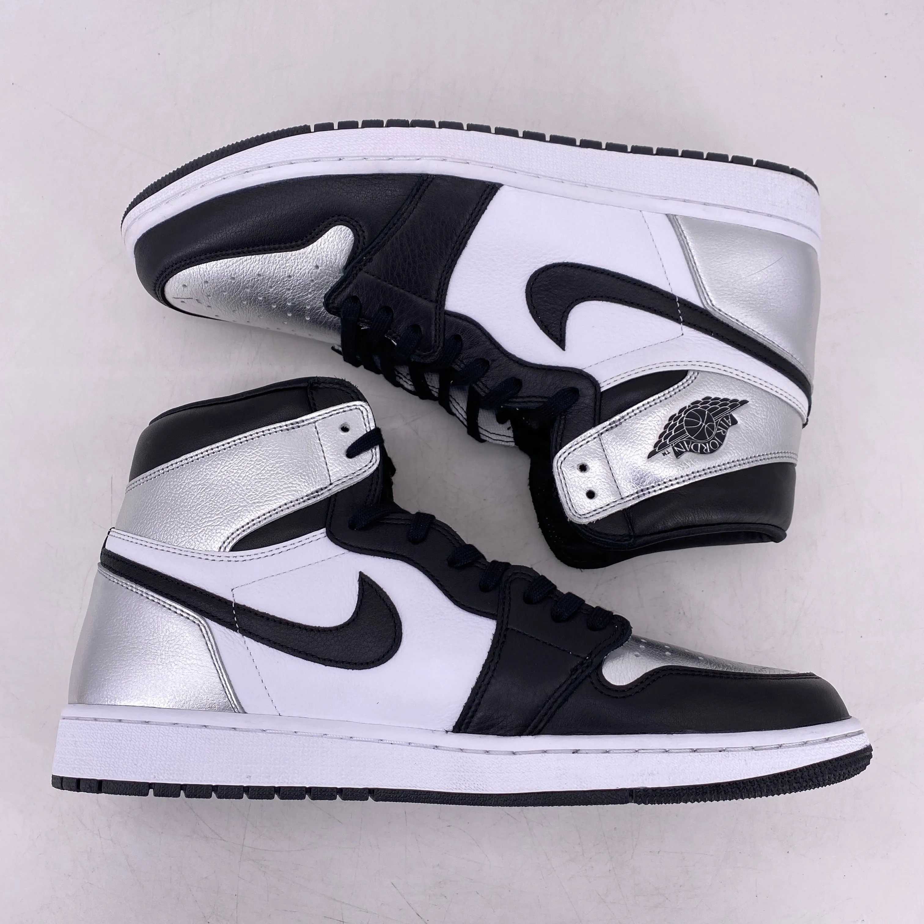 Air Jordan (W) 1 Retro High OG "Silver Toe" 2021 New Size 14W