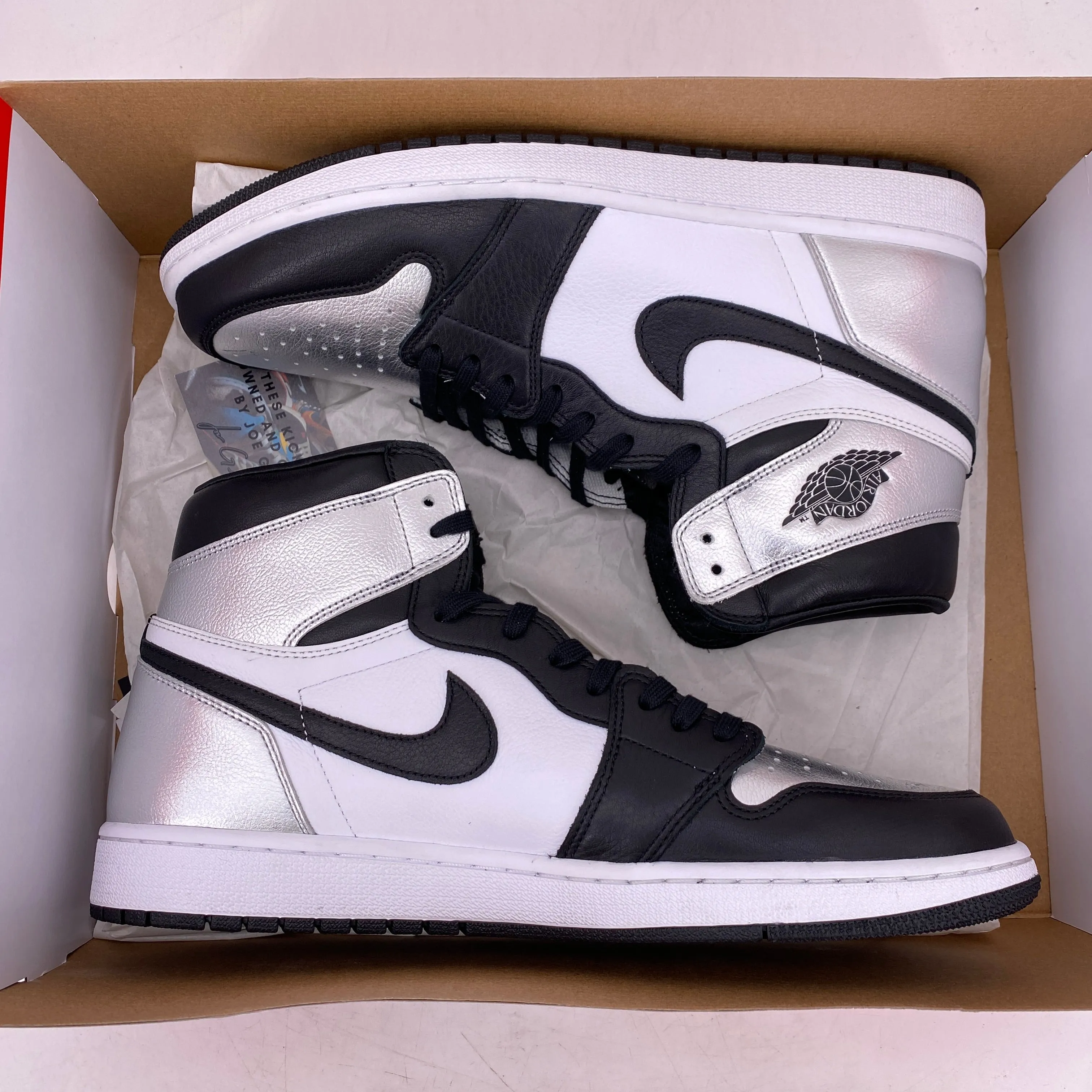 Air Jordan (W) 1 Retro High OG "Silver Toe" 2021 New Size 14W