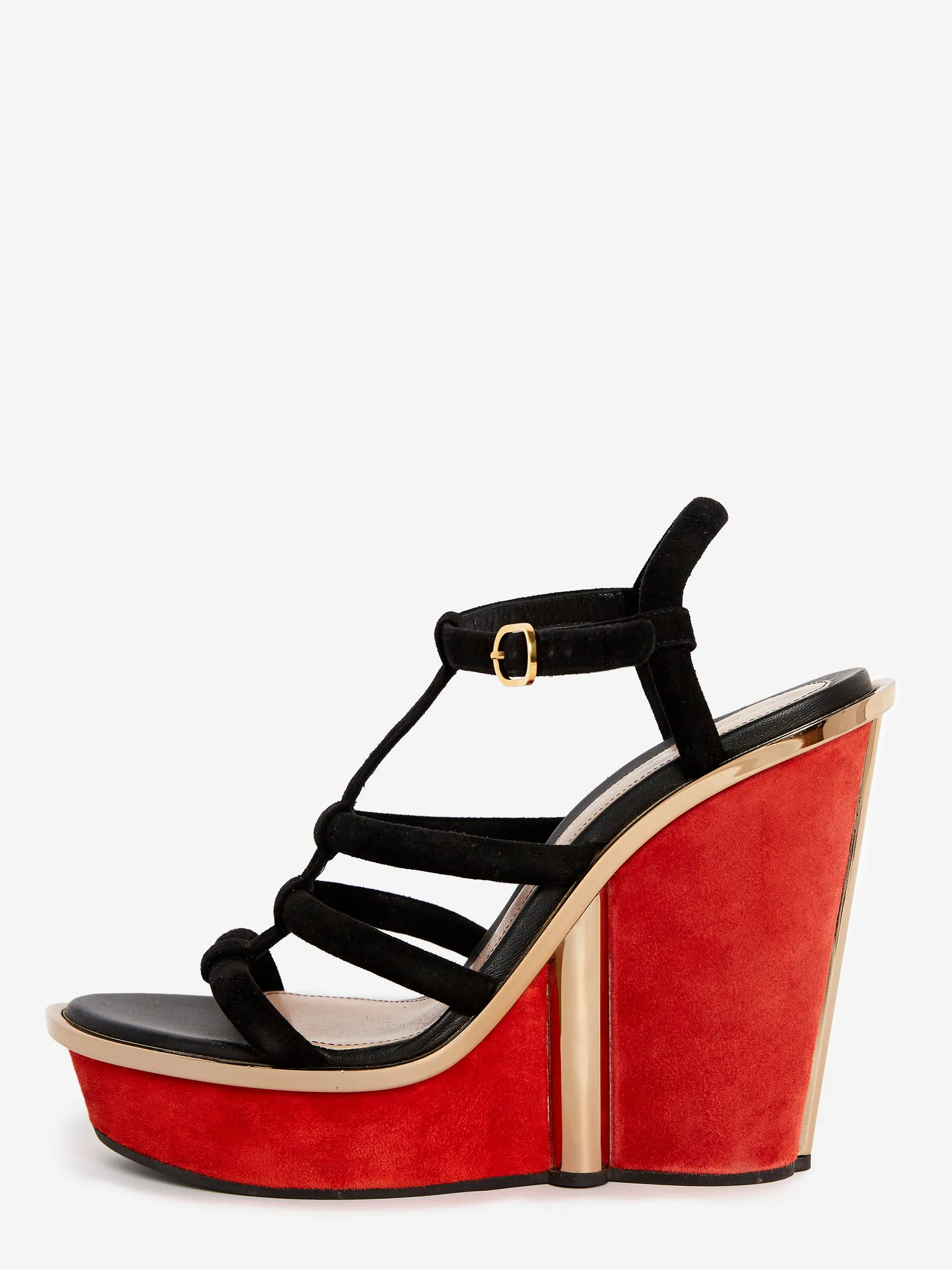 ALEXANDER MCQUEEN ART DECO WEDGE HEELS