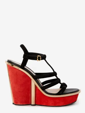 ALEXANDER MCQUEEN ART DECO WEDGE HEELS