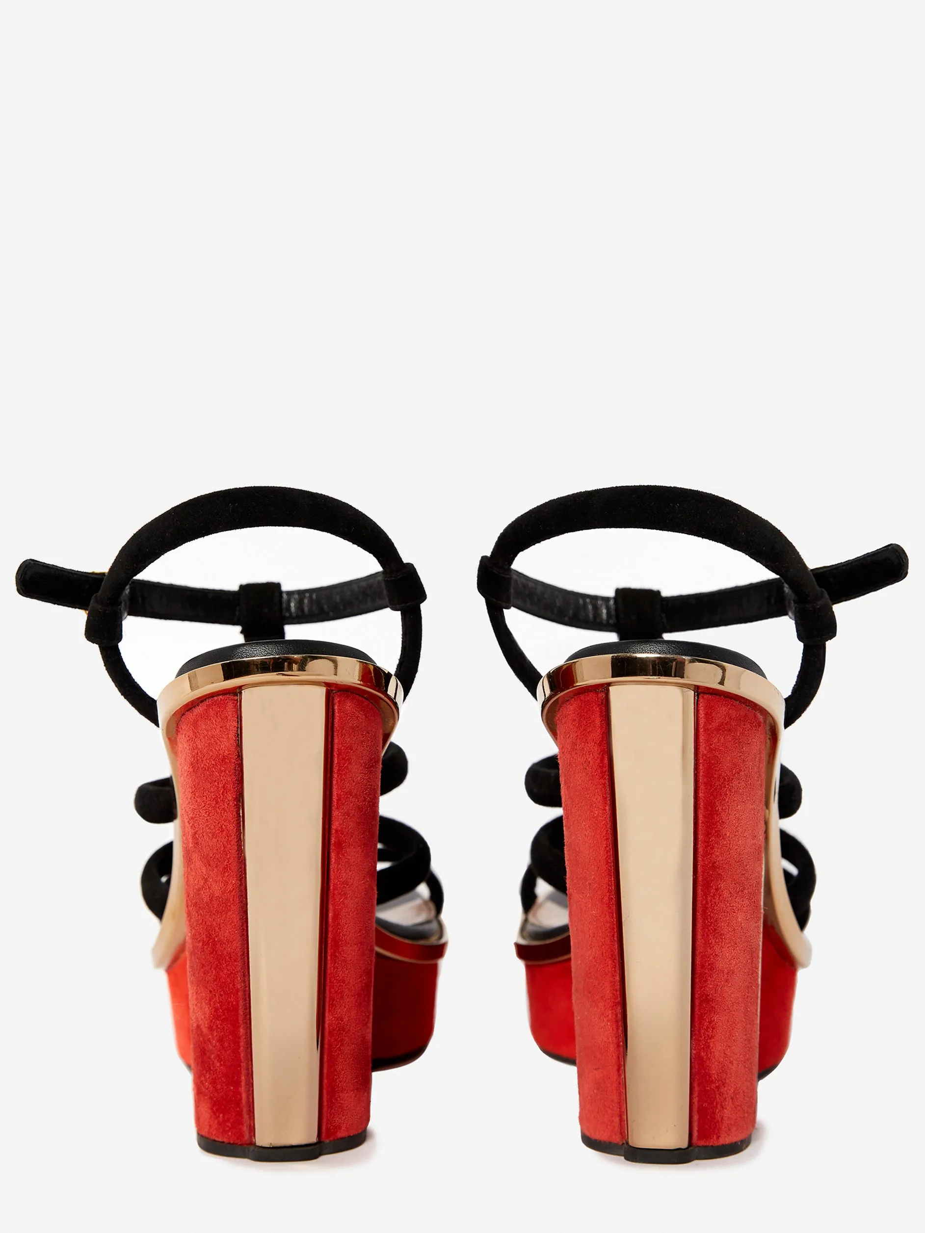 ALEXANDER MCQUEEN ART DECO WEDGE HEELS