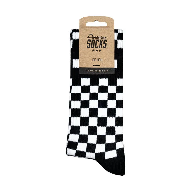 American Socks Mid high Checkerboard. Sokker