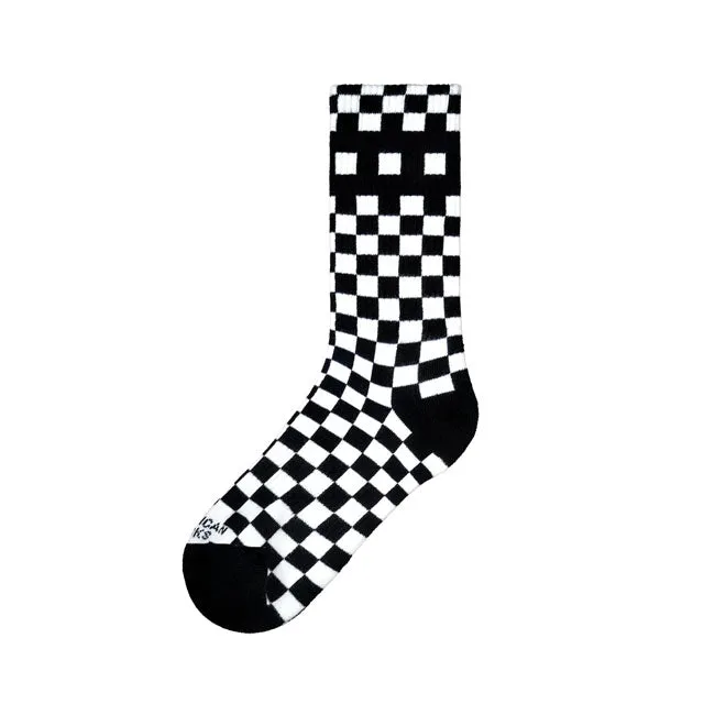 American Socks Mid high Checkerboard. Sokker