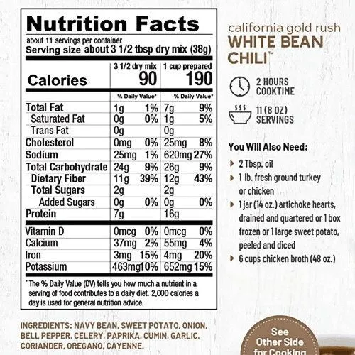 Anderson House California Gold Rush White Bean Chili Mix