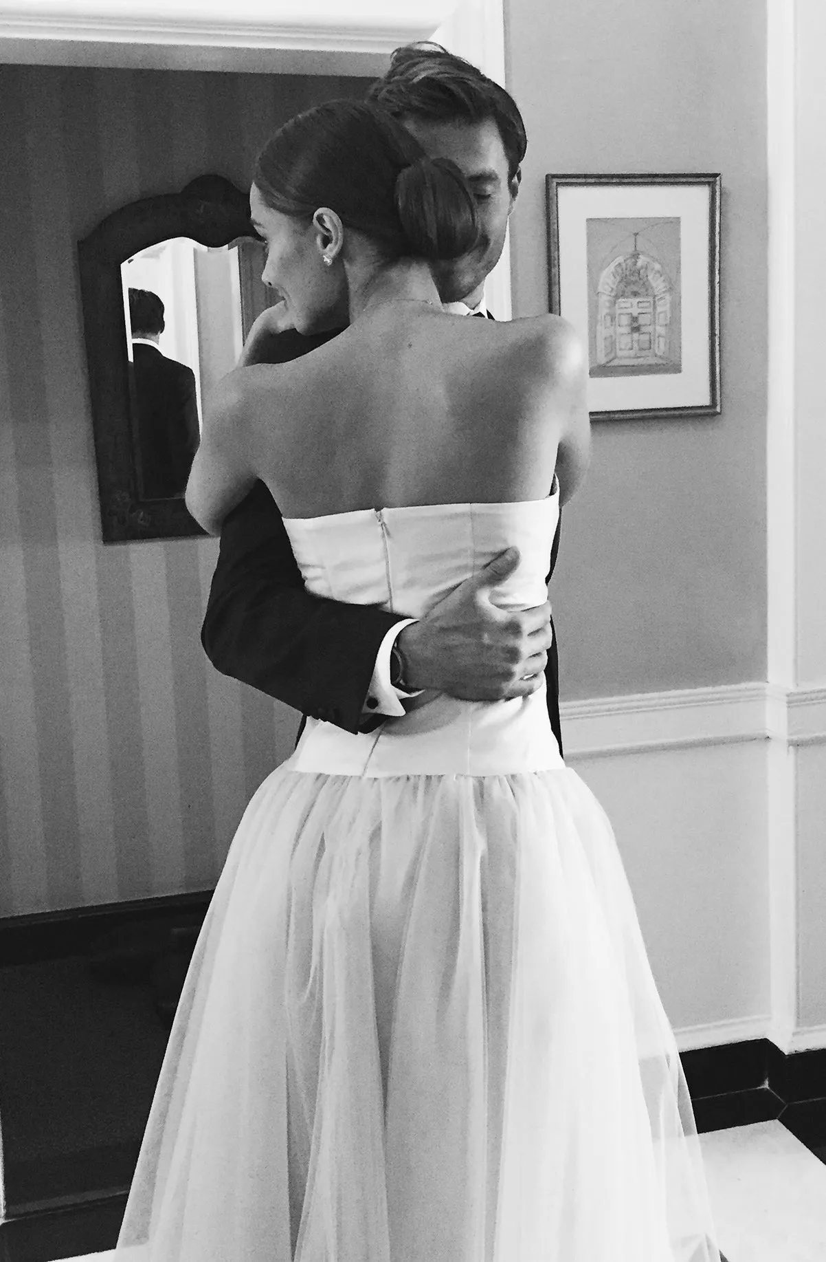 Anna Cate Strapless Tulle Tea Length Rehearsal Dinner & Wedding Dress