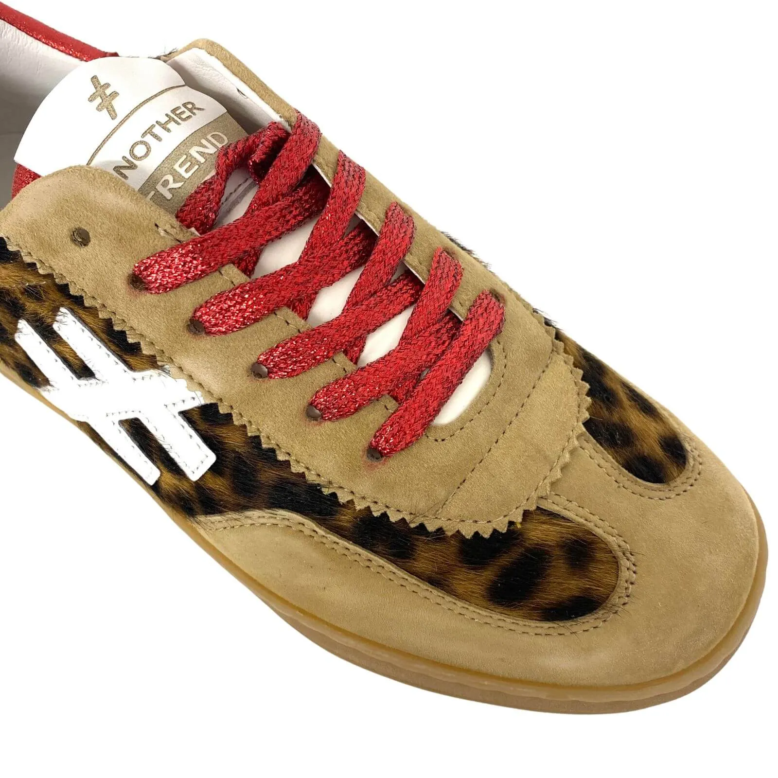 Another Trend Camel & Leopard Sneakers