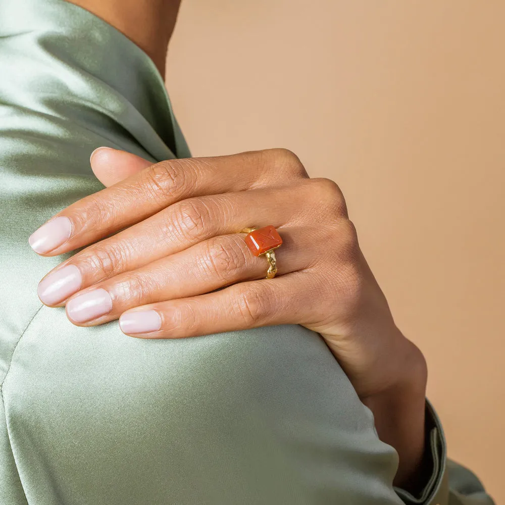Antique Carnelian Flip Ring