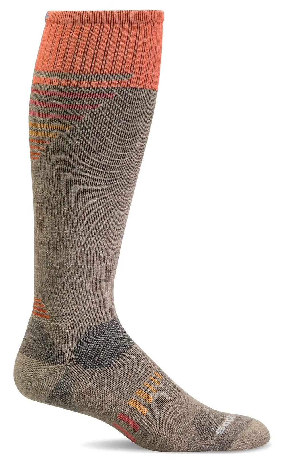 Ascend II Knee-High Women - Khaki Moderate Compression (15-20mmHg)