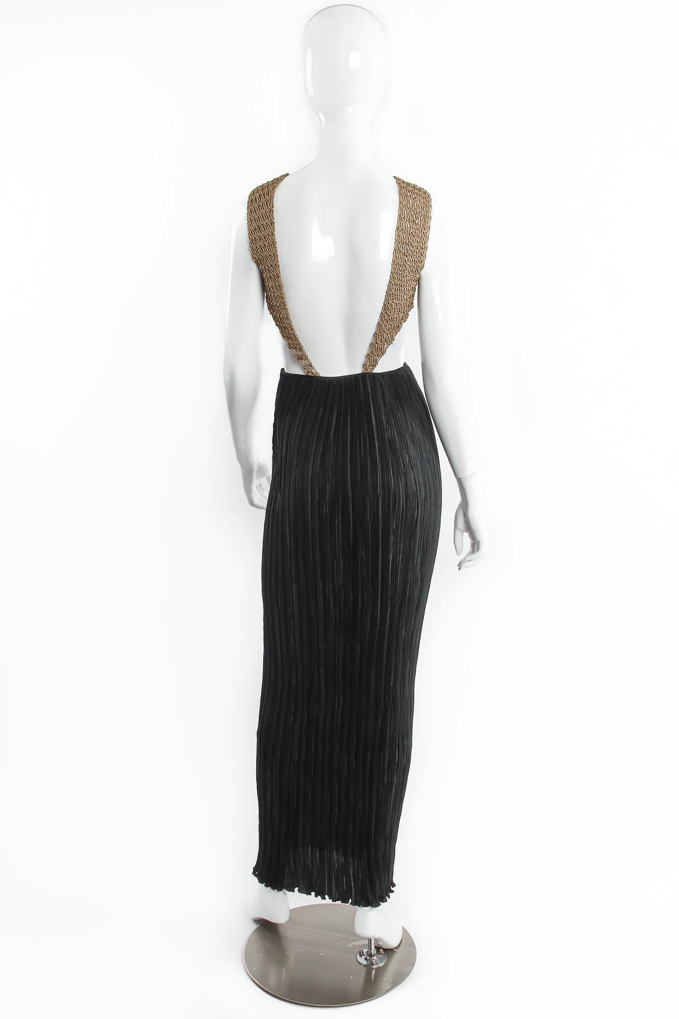 Backless Surplice Cutout Plunge Dress
