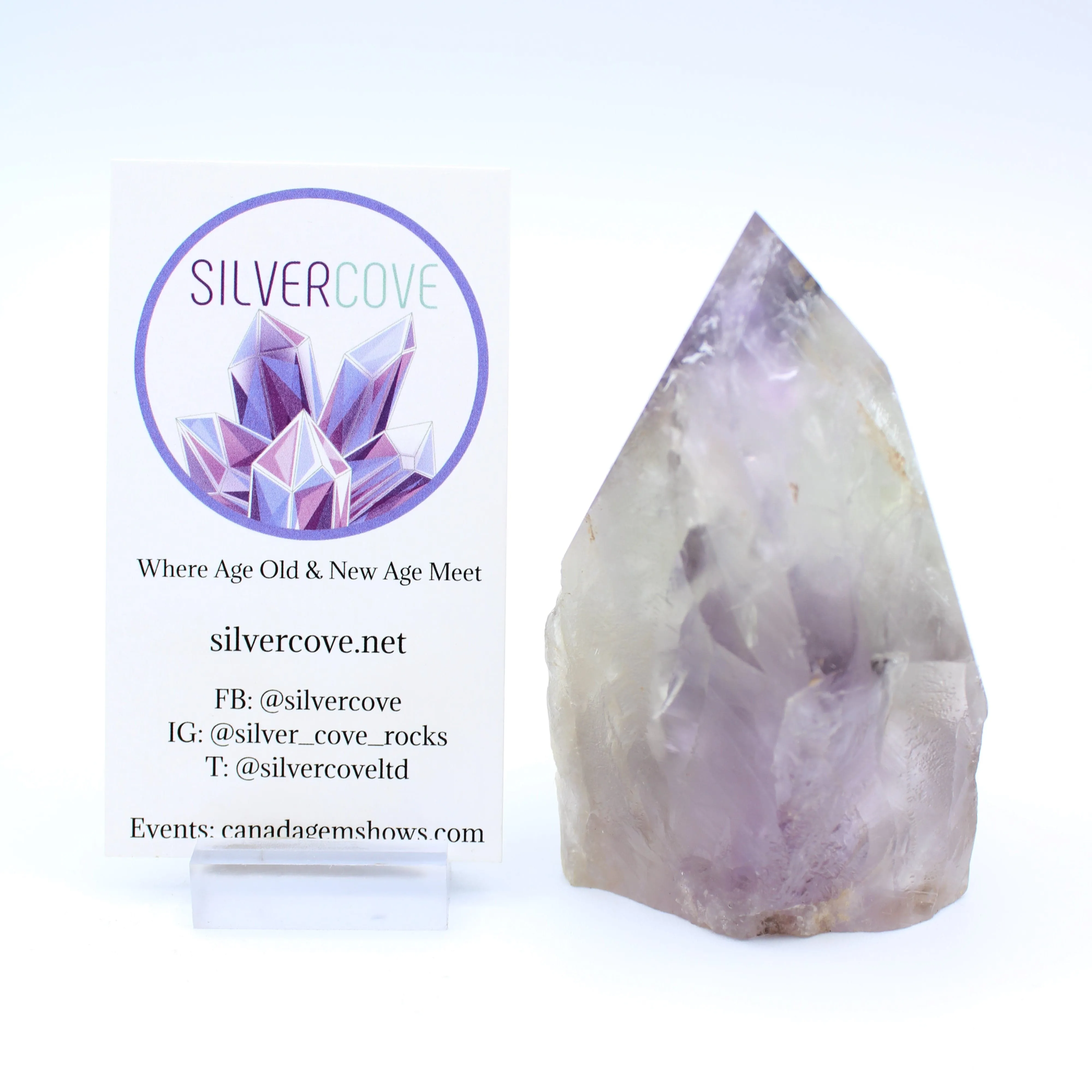Bahai Amethyst Point - Mine Closed