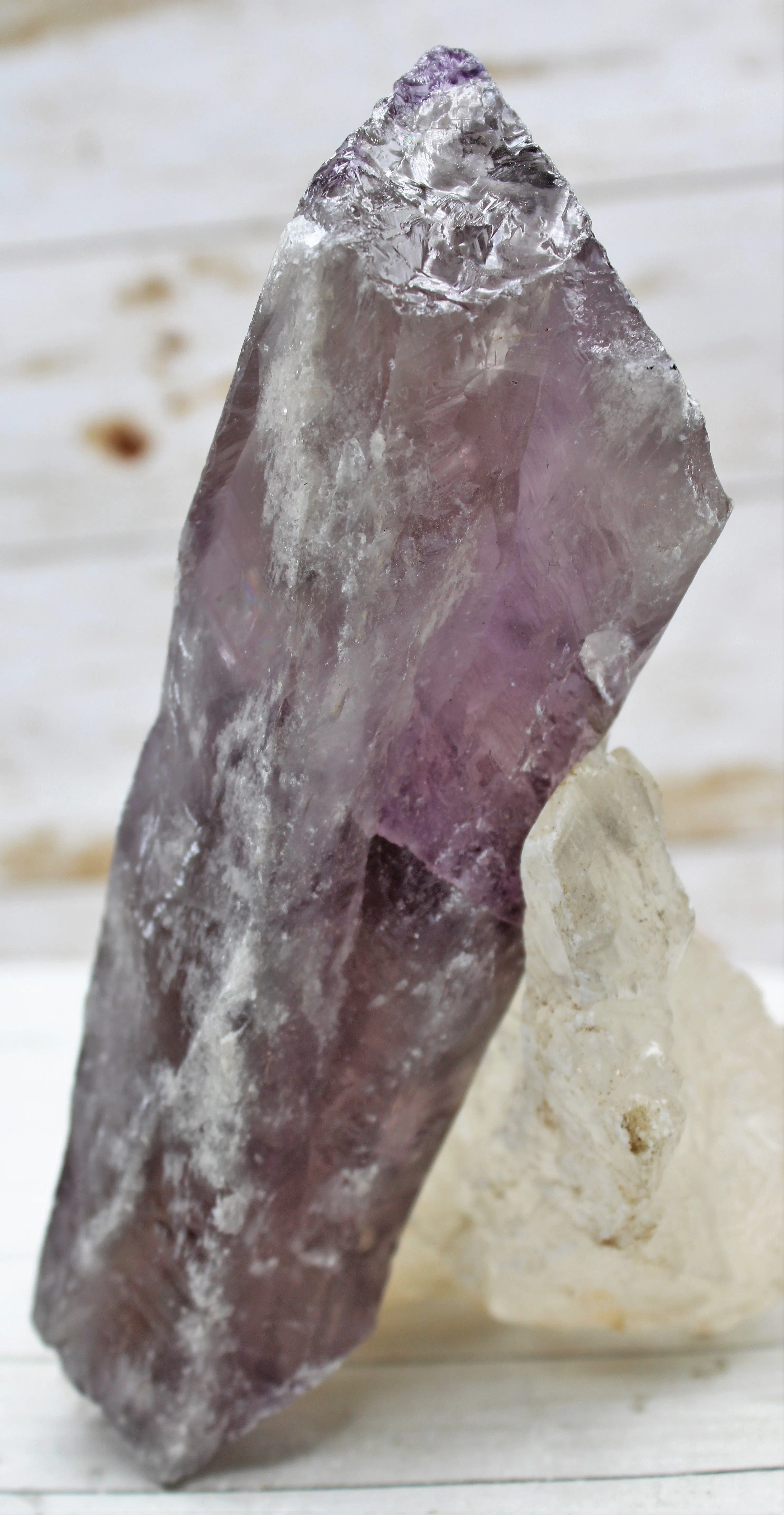 Bahai Natural Amethyst Wand     Mine Closed