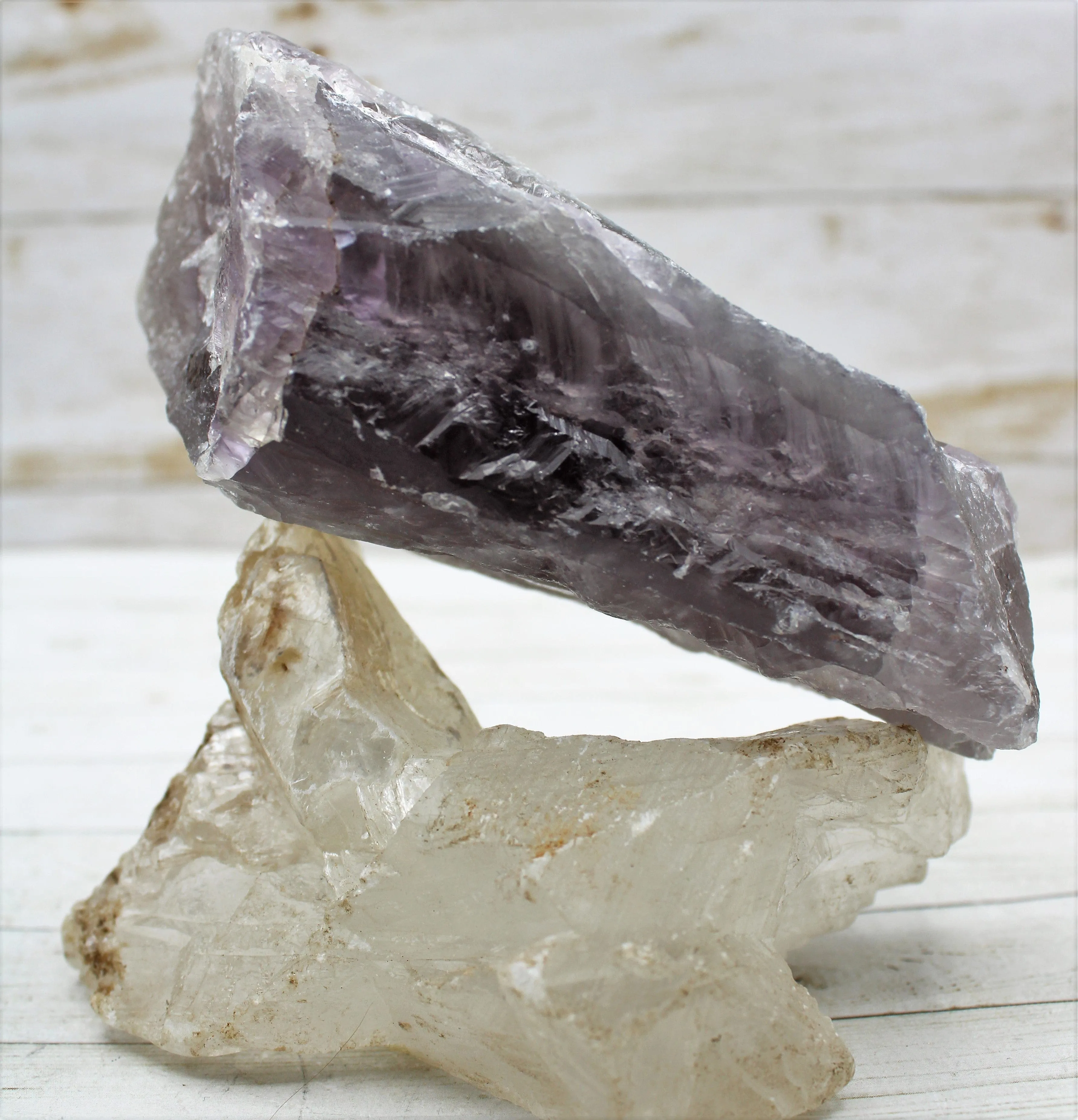 Bahai Natural Amethyst Wand     Mine Closed