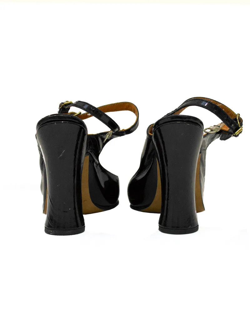 Black Patent Fetish Heels