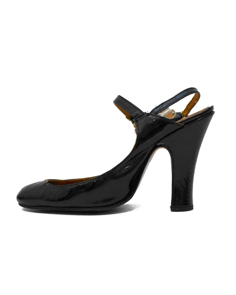 Black Patent Fetish Heels