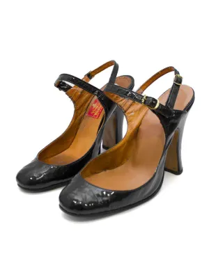 Black Patent Fetish Heels