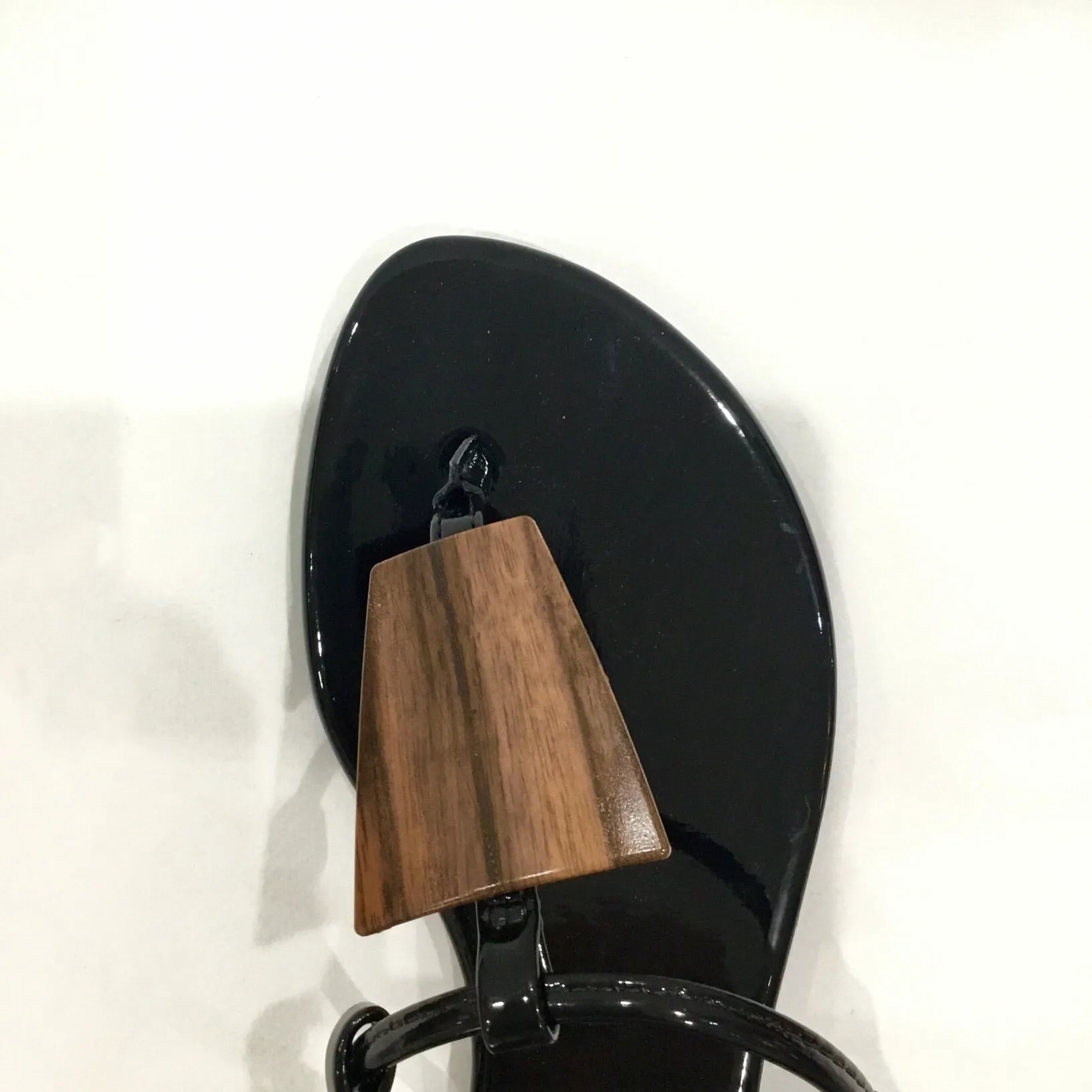 Black Sandals Patent