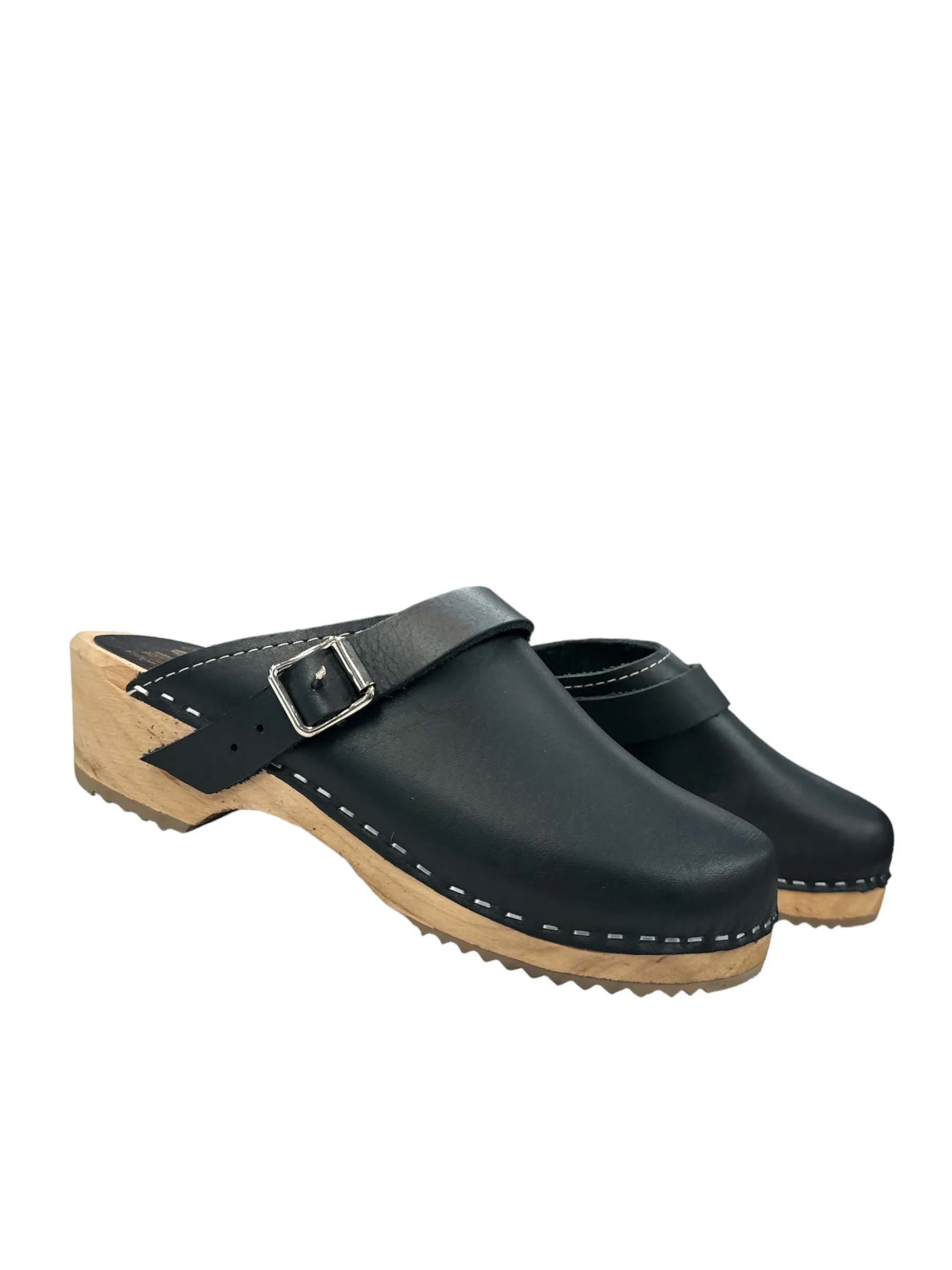 Black Shoes Heels Wedge Mia, Size 7