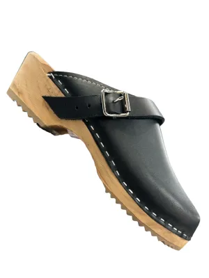 Black Shoes Heels Wedge Mia, Size 7