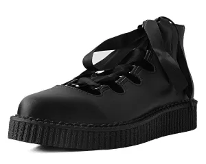Black TUKskin™ 5-Loop Ribbon Mary Jane