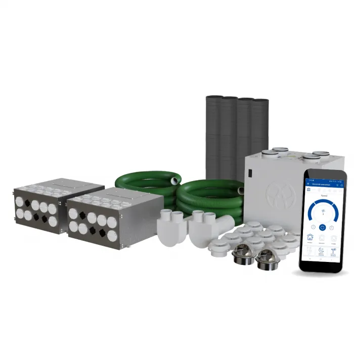 Blauberg KOMFORT-EC-SB-350 Komfort Vertically Mounted MVHR Mechanical Ventilation Unit with Heat Recovery