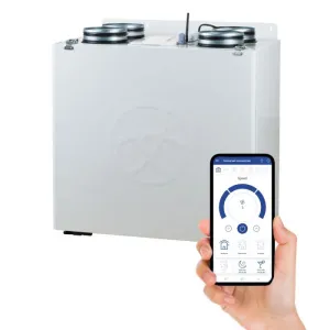 Blauberg KOMFORT-EC-SB-350 Komfort Vertically Mounted MVHR Mechanical Ventilation Unit with Heat Recovery