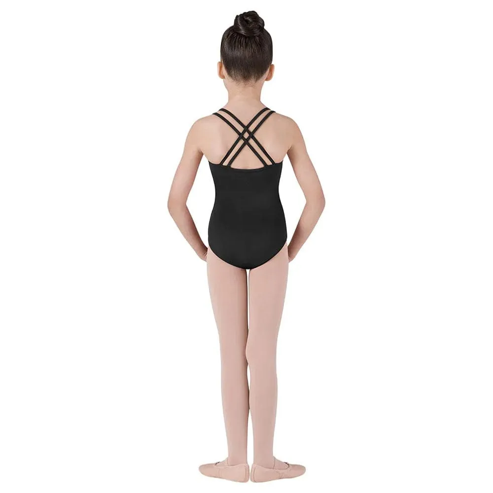 Bloch Criss Cross Leotard Girls Black - CL1637