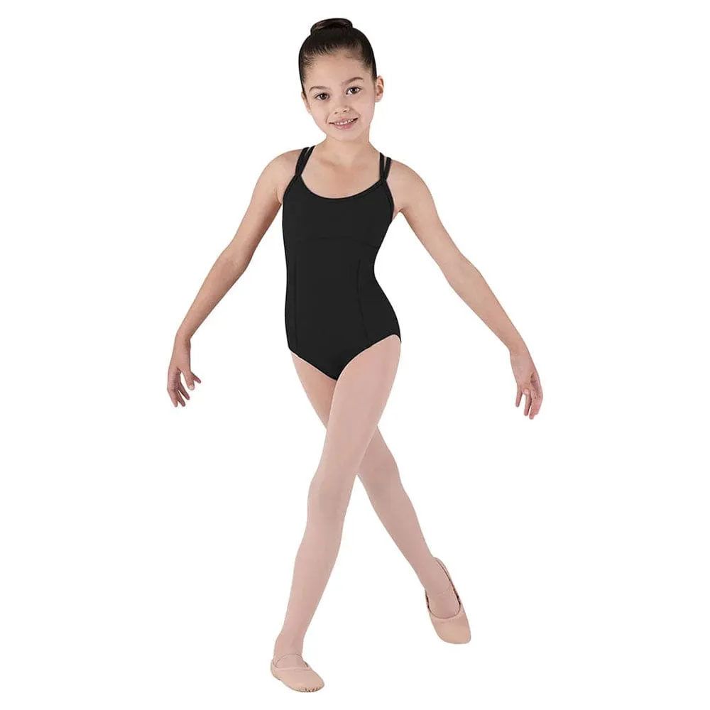 Bloch Criss Cross Leotard Girls Black - CL1637