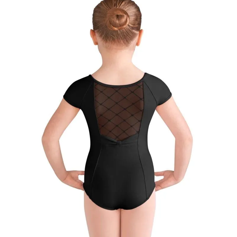 Bloch Girls Black Cap Sleeve Leotard