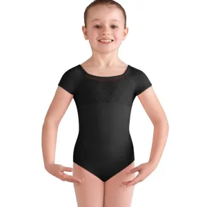 Bloch Girls Black Cap Sleeve Leotard