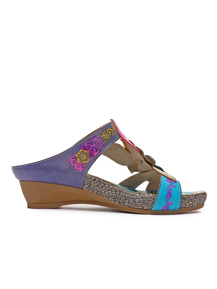 Bonnie Genuine Leather Bohemian Slippers